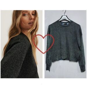 Levi’s Women’s Wool Blend Sparkling Shimmer Sweater Holiday Christmas New Year S